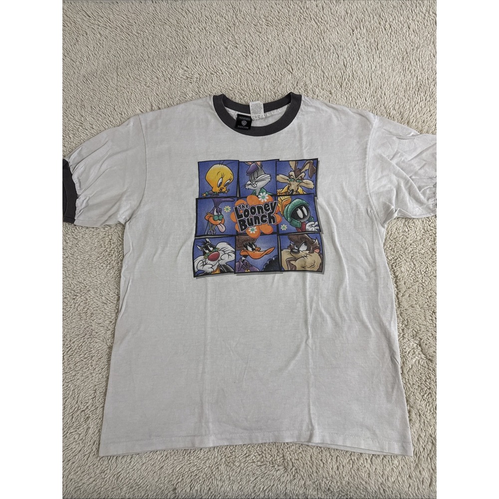 VINTAGE, WARNER BROS STUDIO STORE "LOONEY TUNES," Adult XL THE LOONEY‎ BUNCH